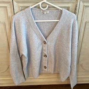Madewell light blue cardigan NEW